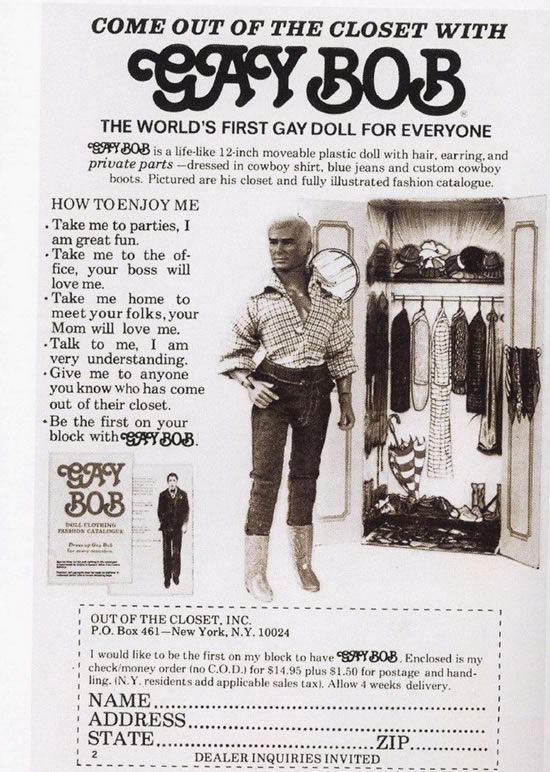 У куклы Кена есть друг-гей по имени Боб
