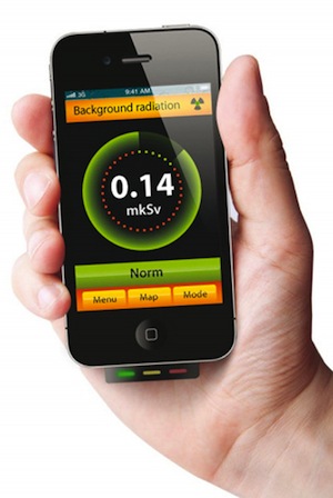 Радиационный фон можно будет измерять с помощью смартфона