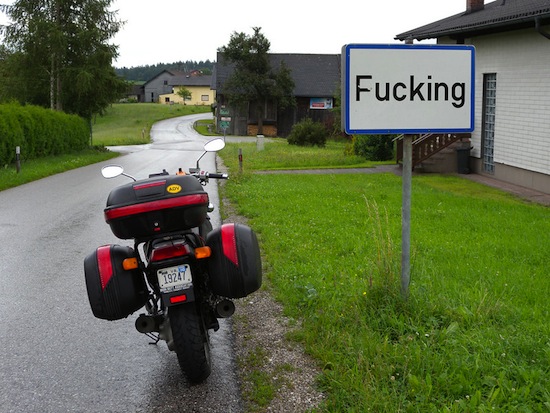 В Австрии есть деревня под названием Fucking