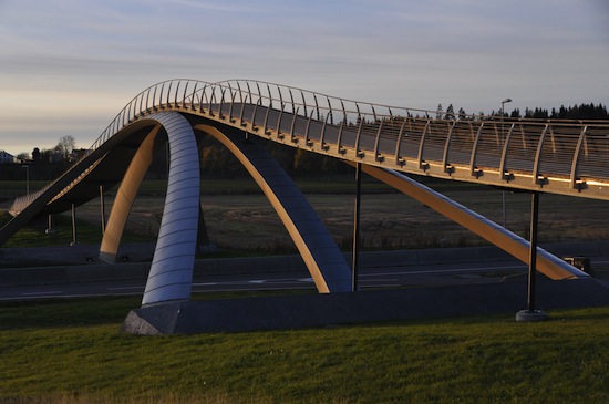 В Норвегии есть мост, построенный по проекту Леонардо Да Винчи