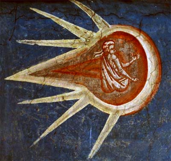 В средневековой живописи нередко можно увидеть «космические» объекты