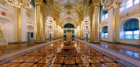 Андреевский зал Большого Кремлевского Дворца.