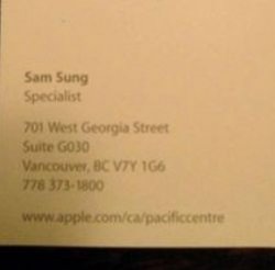 В компании Apple работает Sam Sung