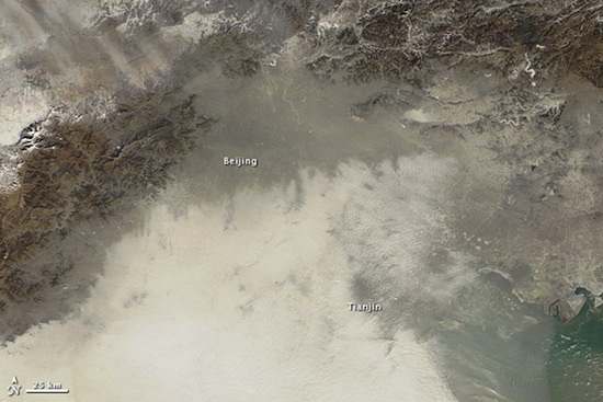 Большинство китайских городов переживают период наибольшей загрязнённости воздуха за свою историю