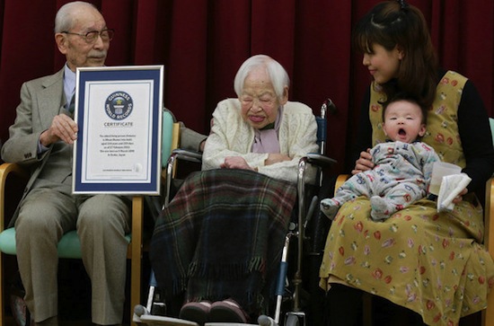 Старейшая жительница Земли — 114-летняя Мисао Оакава