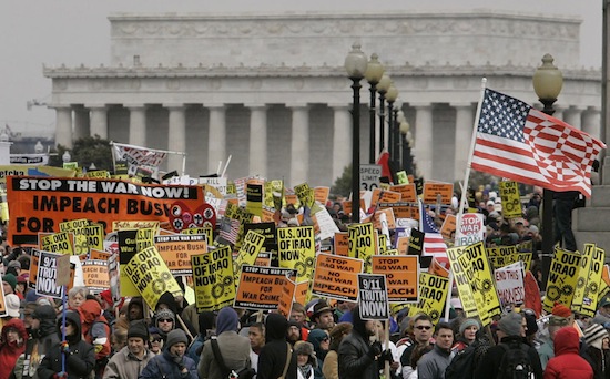 Протесты против войны в Ираке были самыми массовыми протестами за всю историю человечества