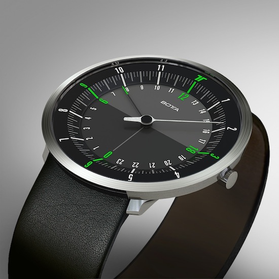 Новые часы DUO Green от Botta-Design помогают узнать время в тысячах километров от вас