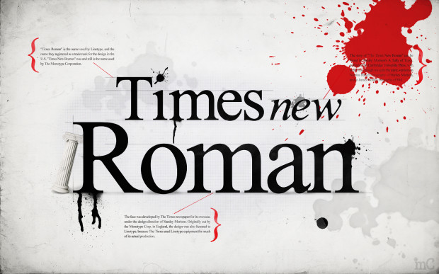 Times New Roman и другие «римские» шрифты основаны на почерке Поджо Браччолини, жившего в 14-м веке