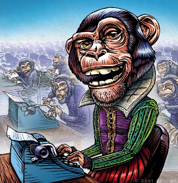 Учёные не могут решить, способны ли обезьяны напечатать Шекспира