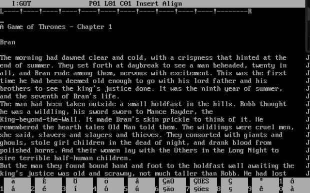 Джордж Мартин пишет все свои книги на старом компьютере под управлением DOS