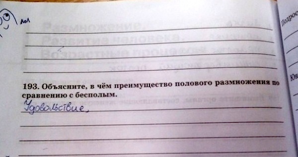 20 гениальных ответов детей на контрольных работах