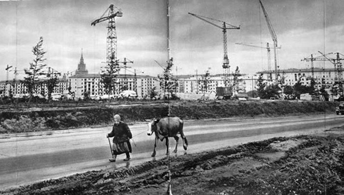 Деревенская Москва в период расширения в 1950 60 е годы: 35 исторических фото