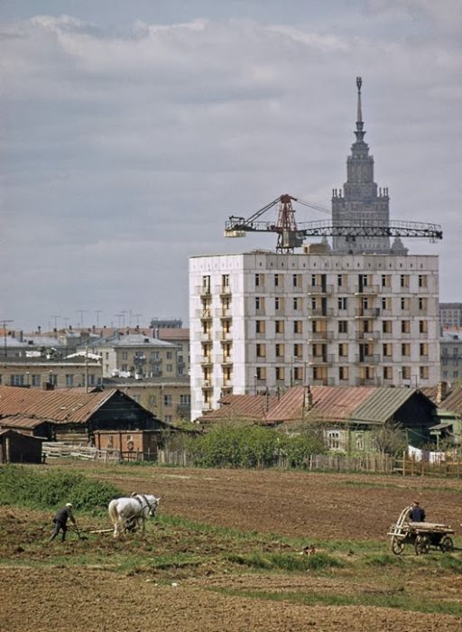 Деревенская Москва в период расширения в 1950 60 е годы: 35 исторических фото