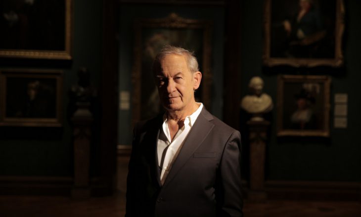 Undated handout photo issued by the National Portrait Gallery of Simon Schama, who has spoken of his disdain for selfies, saying the craze constitutes "quick dumbness" rather than true art. PRESS ASSOCIATION Photo. Issue date: Wednesday April 1, 2015. Speaking at the launch of his upcoming exhibition at the National Portrait Gallery, Schama said there was no comparison between great portraiture and "the meteorite shower of images which we contribute to and come to us every single day". See PA story SHOWBIZ Schama. Photo credit should read: Oxford Film and Television Ltd/PA Wire NOTE TO EDITORS: This handout photo may only be used in for editorial reporting purposes for the contemporaneous illustration of events, things or the people in the image or facts mentioned in the caption. Reuse of the picture may require further permission from the copyright holder.