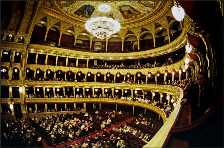 Ukraine. Odessa. Interior of theatre and opera house moments before a performance. 1982