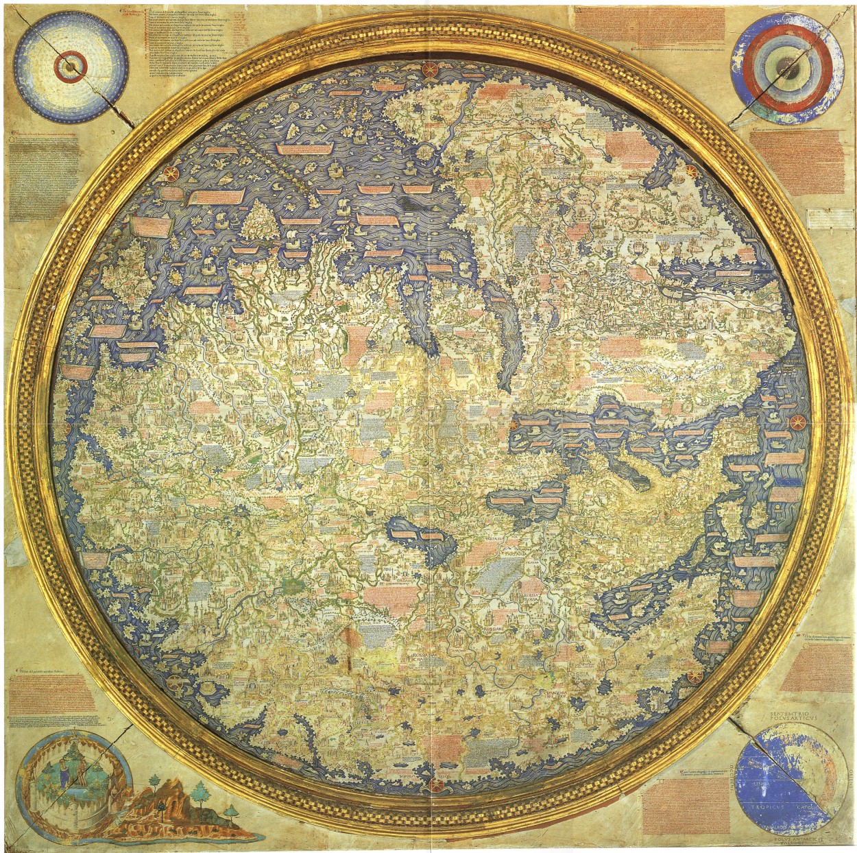 Карта Фра Мауро является первой современной картой мира
