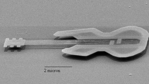 Самая маленькая в мире гитара размером с лейкоцит