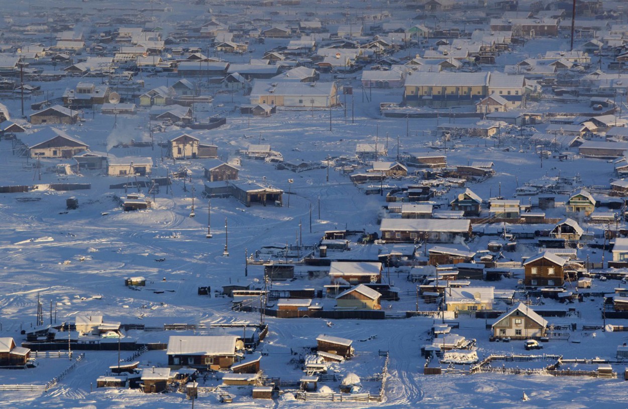 Оймякон — самый холодный посёлок в России и один из самых холодных населённых пунктов мира
