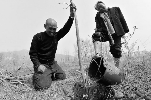 Китайские эко герои: слепой и его безрукий друг посадили  за 10 лет 10 000 деревьев