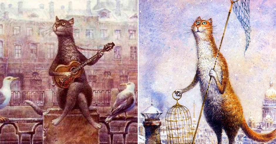 Коты Владимира Румянцева Фото