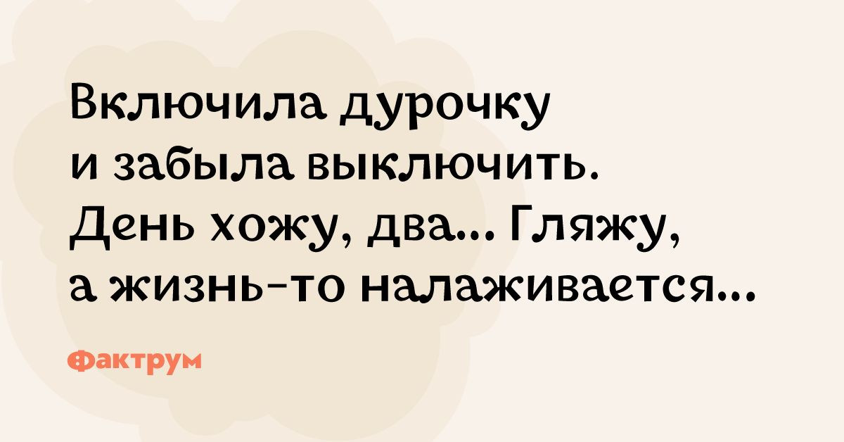 Включи 2 к дура. День дурочки. Анекдот про жизнь налаживается. Включить дурочку. Включила дурочку и забыла.