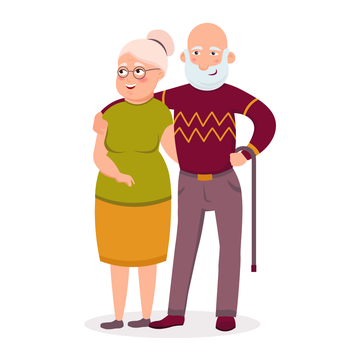 Старики муж и жена