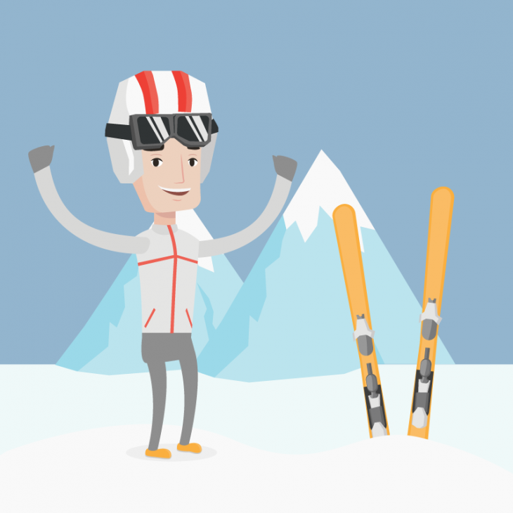 Туристу лыжнику было лень. Лыжник. Смешной лыжник. Лыжник рисунок. Аватарка лыжи.