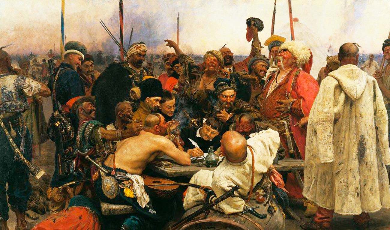 Картина «Запорожцы пишут письмо турецкому султану» 
