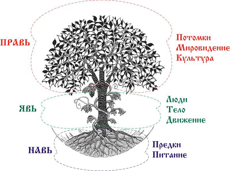 Части вселенной древних Славян