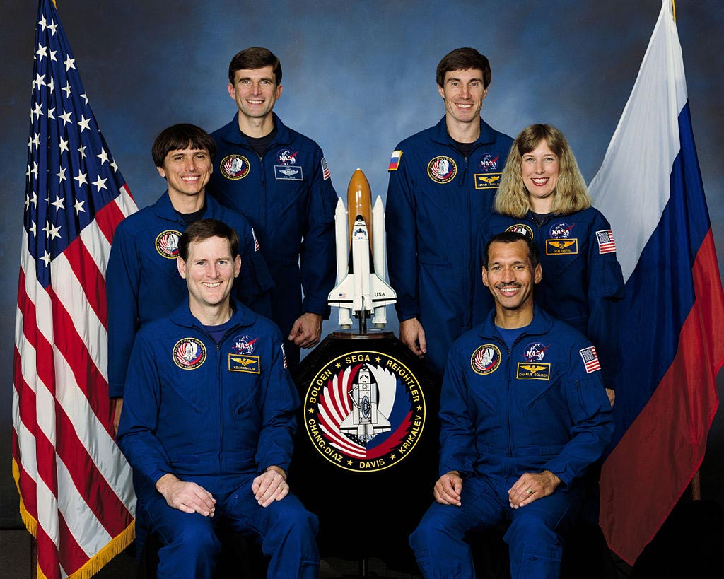 Сергей Крикалёв в составе экипажа STS-60