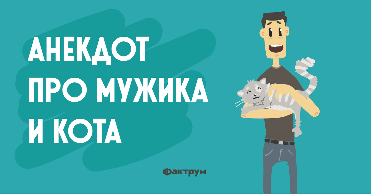 Анекдот про мужика и кота