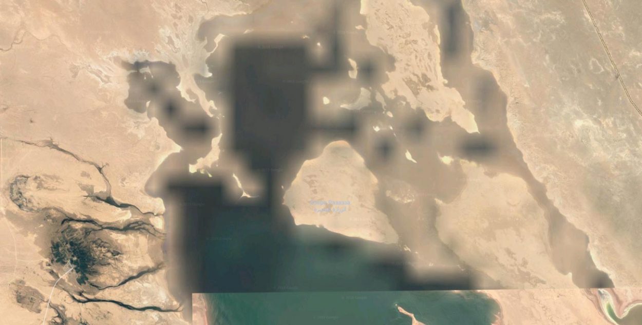 Засекреченная область на gogle карах в Ираке. Координаты: 32.880519, 43.538658