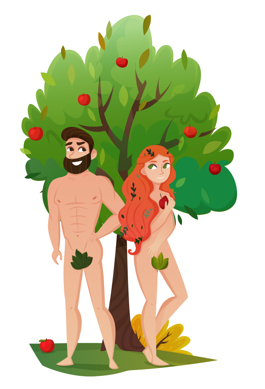 Секс Мультик Адам И Ева.
