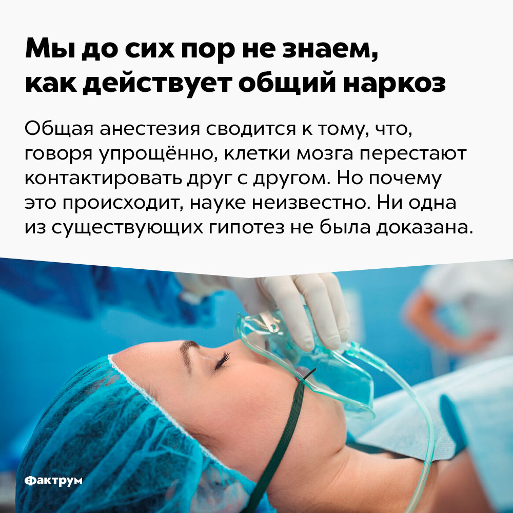 Почему после общего наркоза