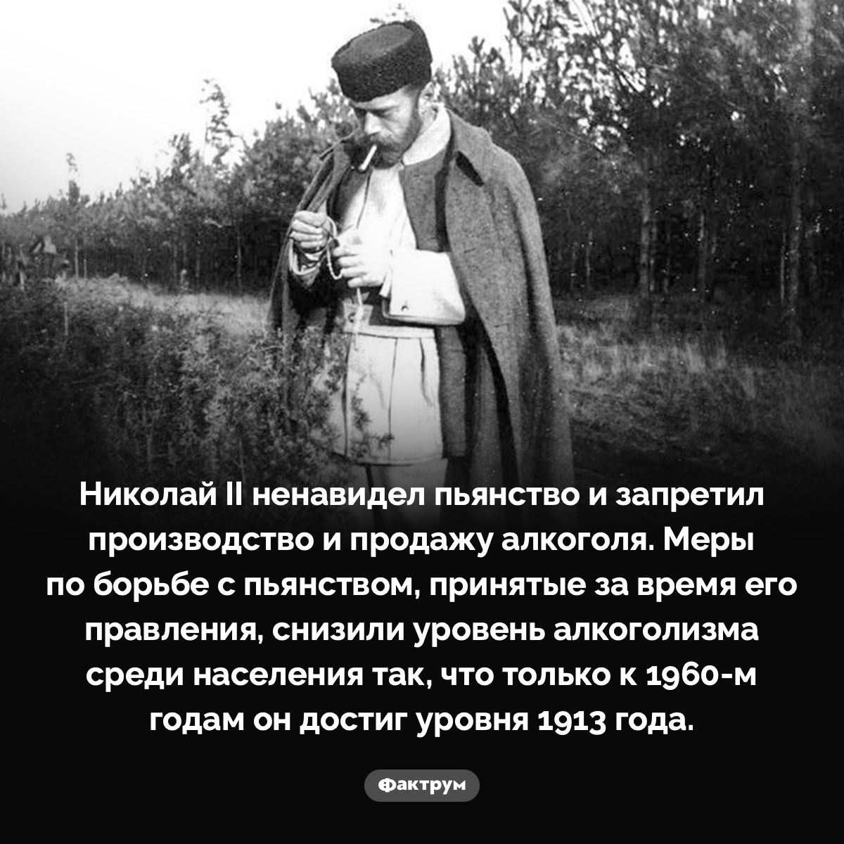 Николай II очень эффективно боролся с пьянством