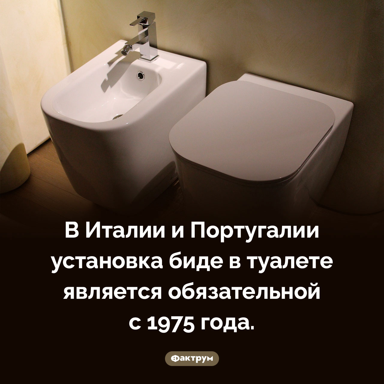 Обязательная установка биде