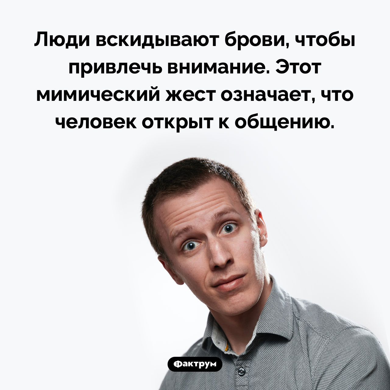 Почему люди вскидывают брови