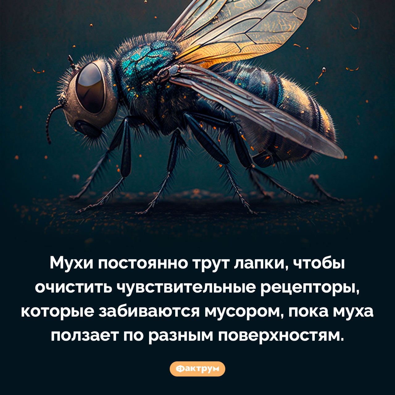 Зачем мухи трут лапки