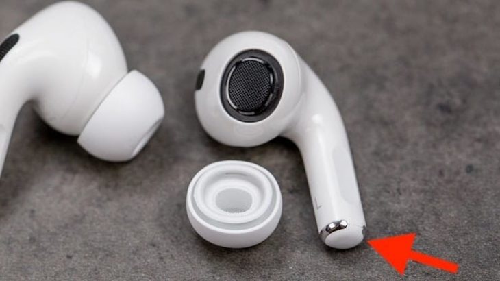 Нажатия airpods датчик