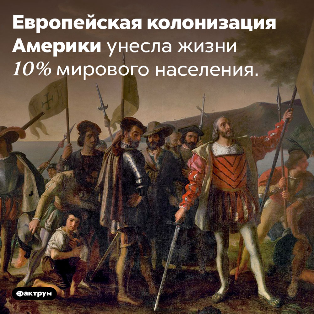 Как сказалась на населении Земли европейская колонизация Америки. Европейская колонизация Америки унесла жизни 10% мирового населения. 