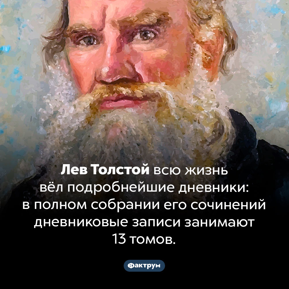 Обширные дневники Льва Николаевича Толстого