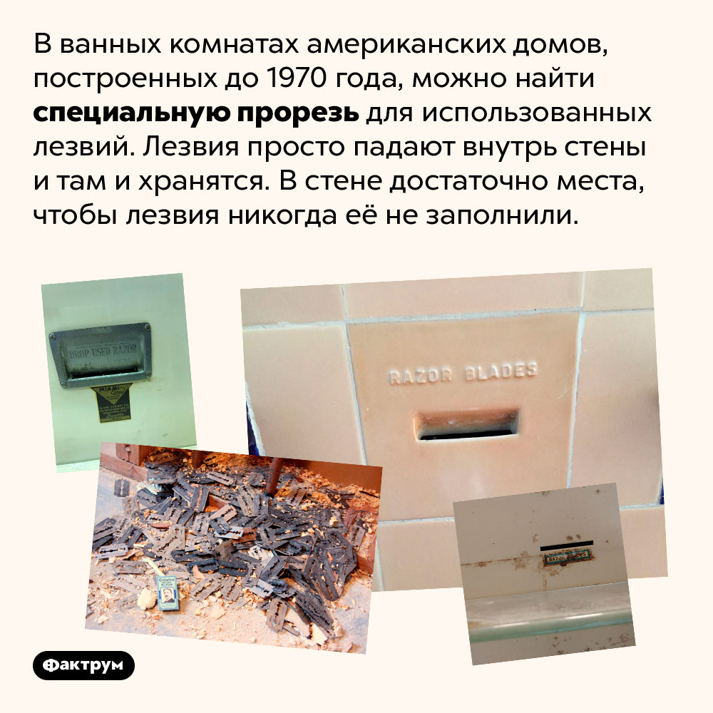Прорезь для использованных лезвий