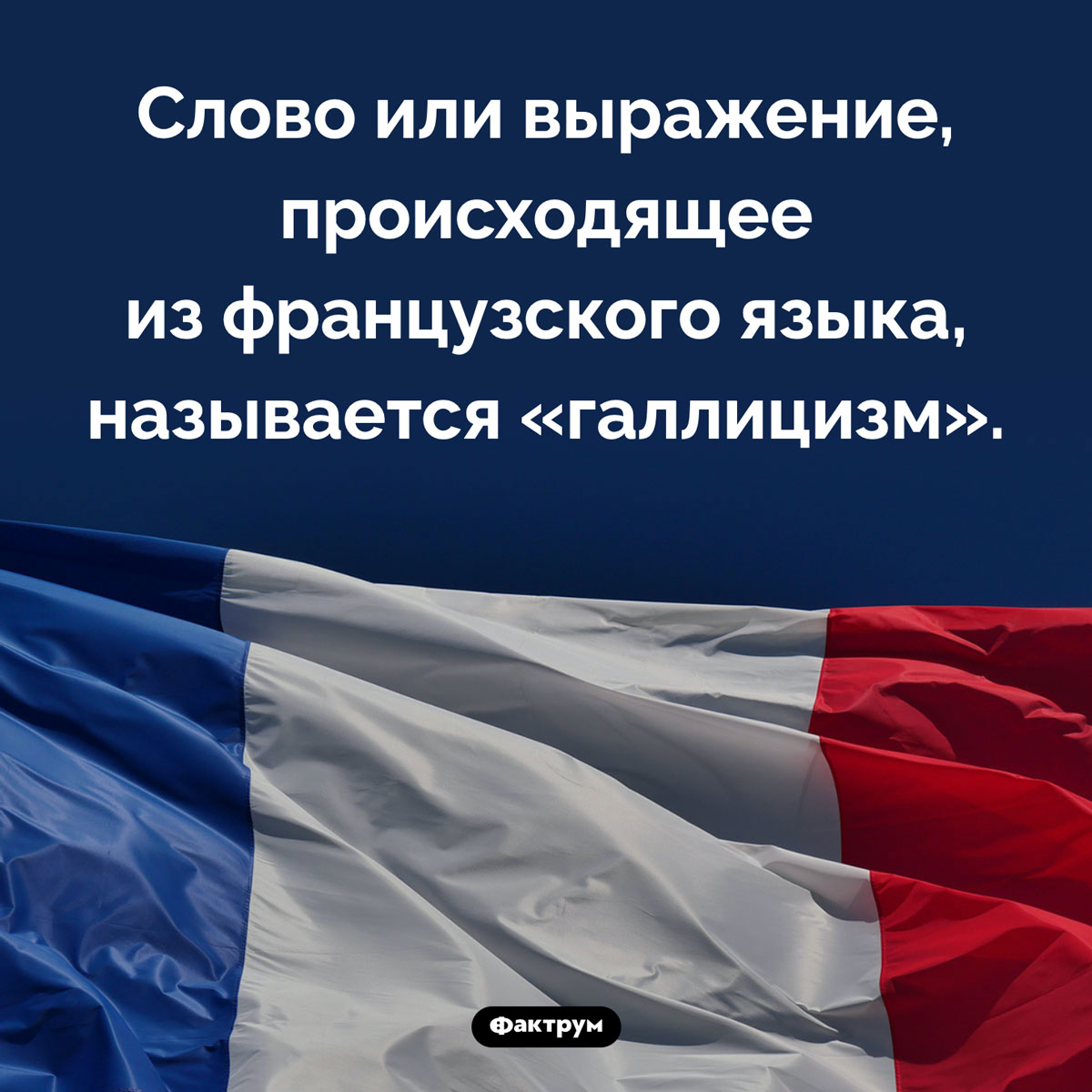 Что такое «галлицизм». Слово или выражение, происходящее из французского языка, называется «галлицизм».