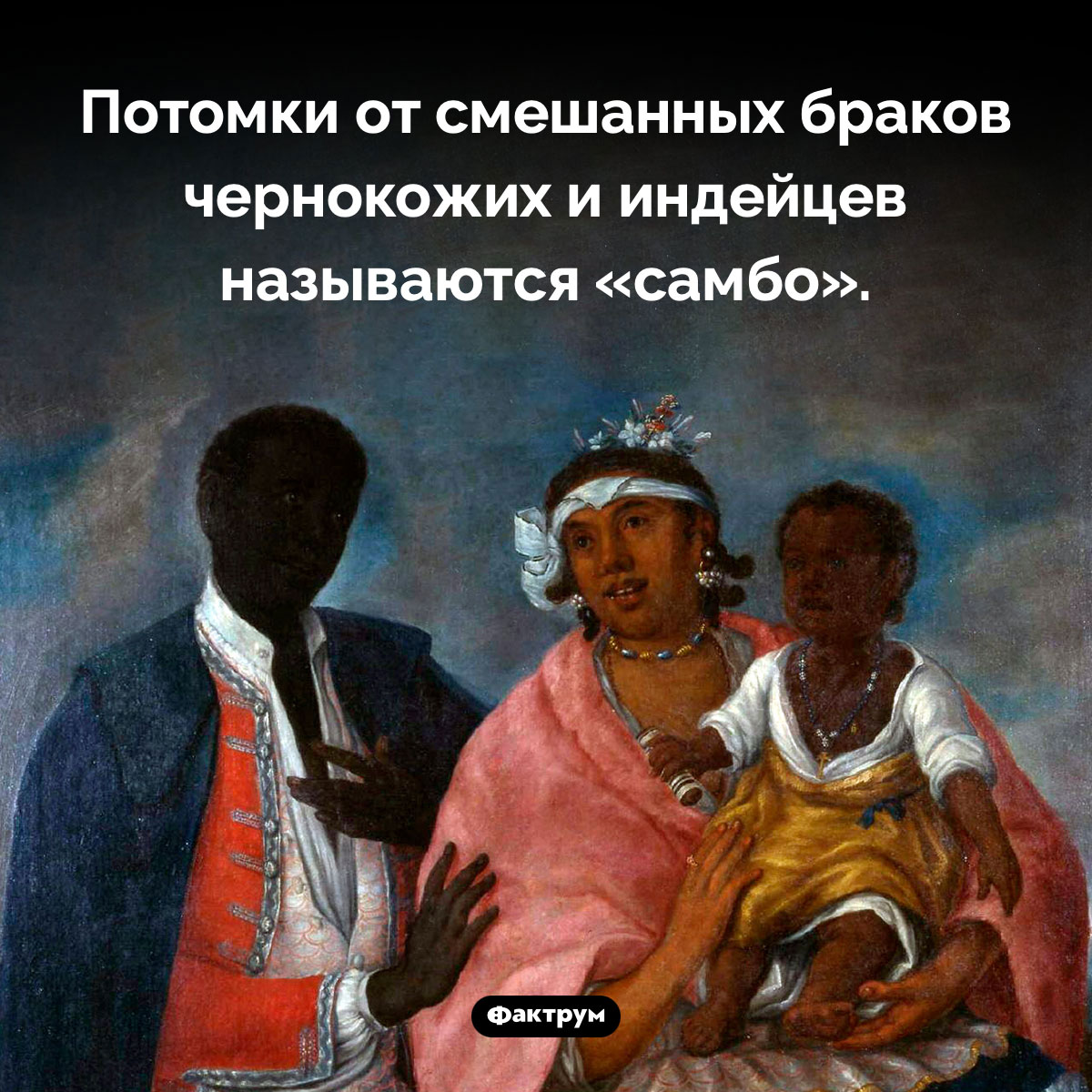 Кто такие «самбо». Потомки от смешанных браков чернокожих и индейцев называются «самбо».