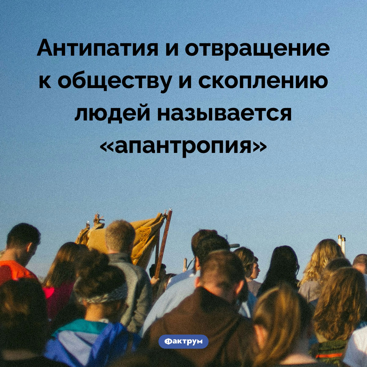 Что такое «апантропия». Антипатия и отвращение к обществу и скоплению людей называется «апантропия»