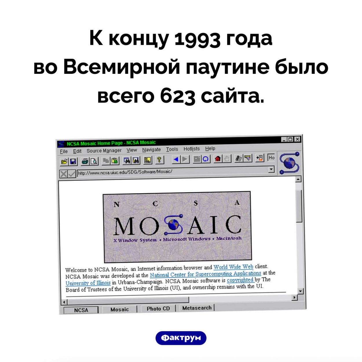 Сколько сайтов было в 1993 году. К концу 1993 года во Всемирной паутине было всего 623 сайта.