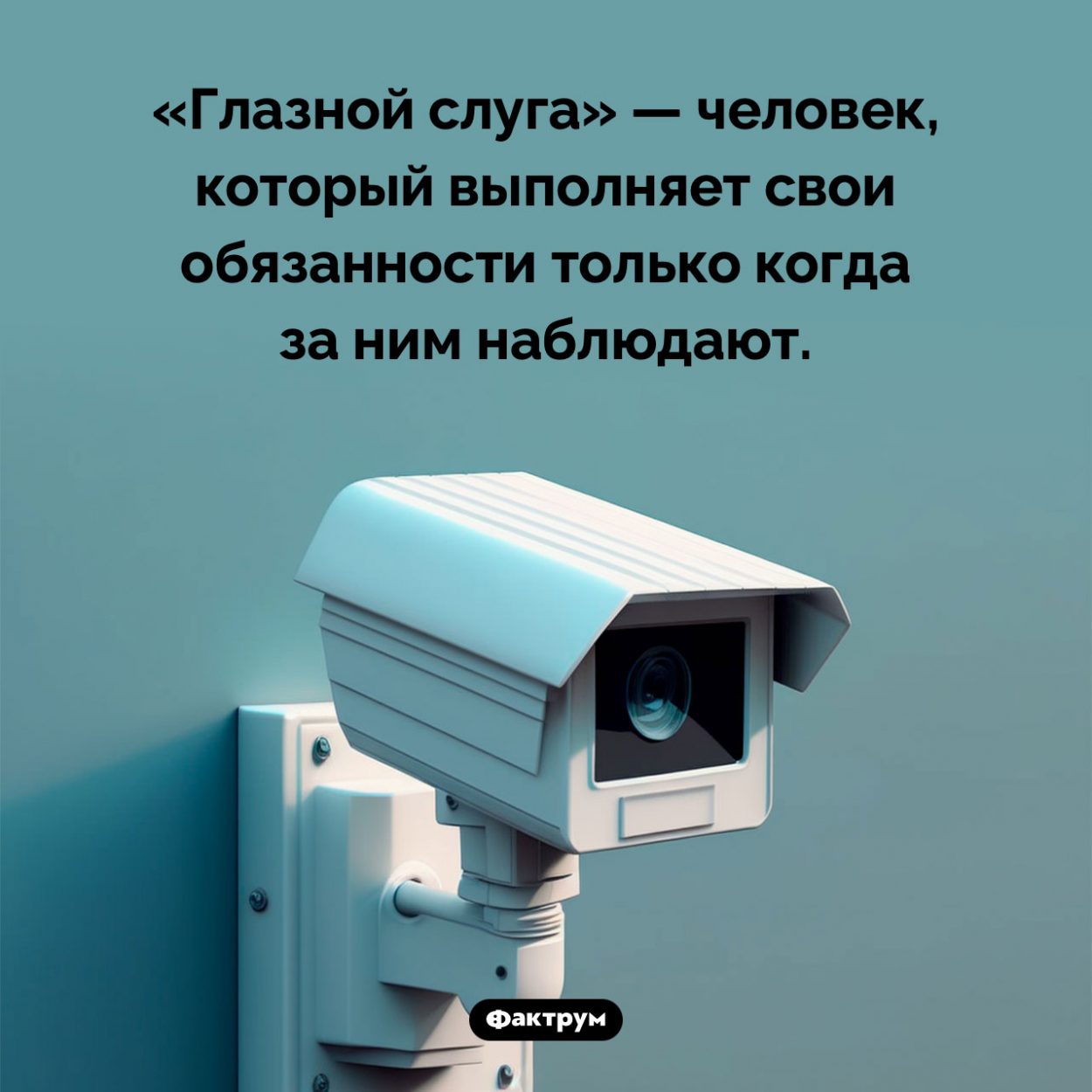 Кто такой «глазной слуга». «Глазной слуга» — человек, который выполняет свои обязанности только когда за ним наблюдают.