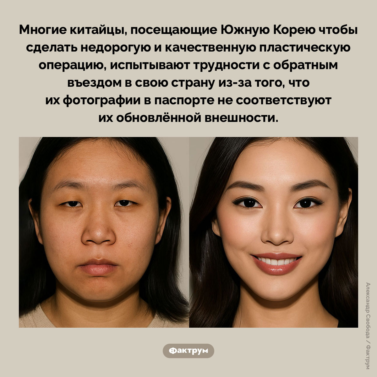 Корейцы так переделывают внешность китайцев, что китайские пограничники их не узнают