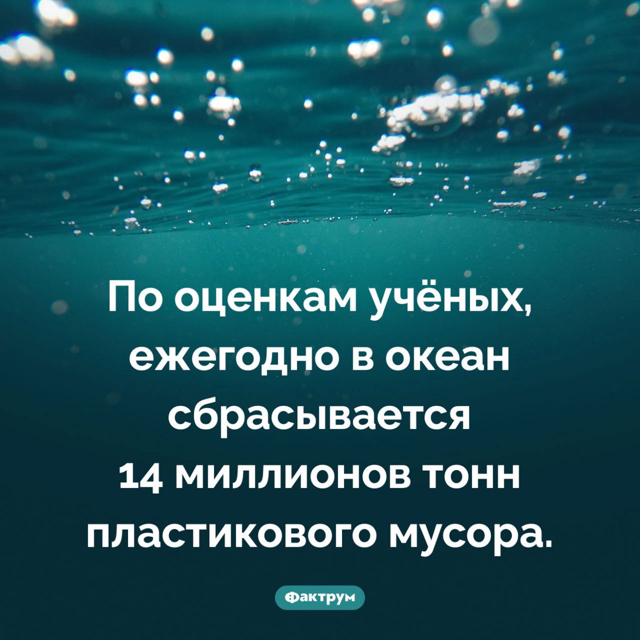 Сколько мусора ежегодно сбрасывается в океан. По оценкам учёных, ежегодно в океан сбрасывается 14 миллионов тонн пластикового мусора.