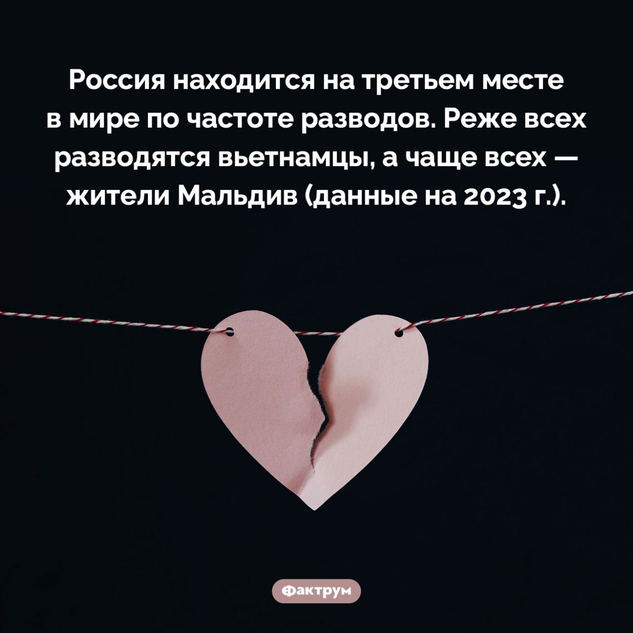 Кто разводится чаще всех, а кто — реже. Россия находится на третьем месте в мире по частоте разводов. Реже всех разводятся вьетнамцы, а чаще всех — жители Мальдив (данные на 2023 г.).